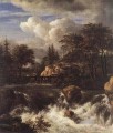 Wasserfall in einer felsigen Landschaft Jacob van Ruisdael Isaakszoon